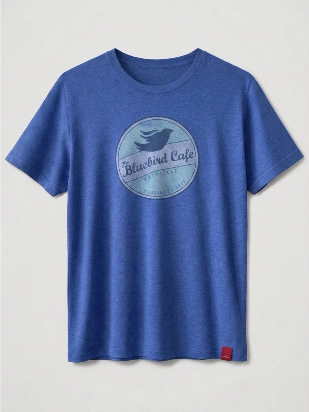 Bluebird Cafe Nashville Graphic Tee Large Blue Sportige Music Venue Tri-Blend